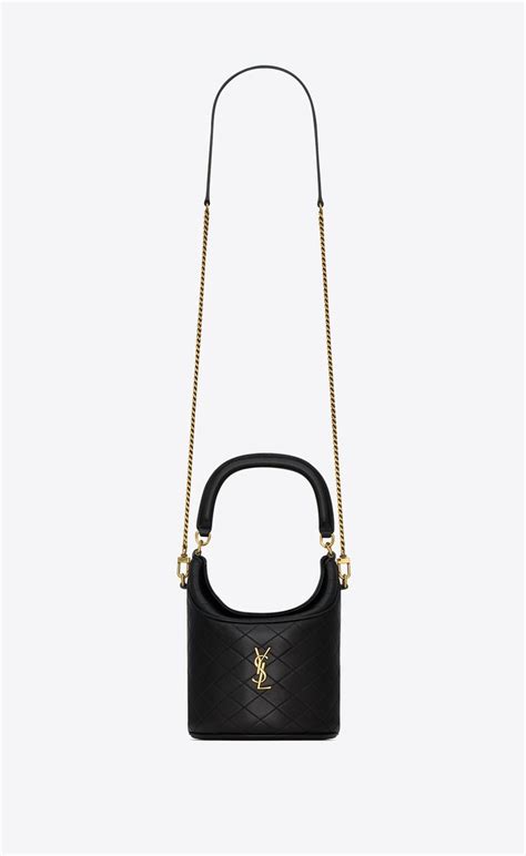 gaby bucket bag in lambskin|ysl gaby purses.